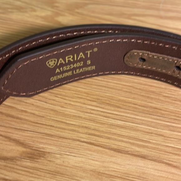 Ariat Genuine Leather Small Brown Western Belt - Picture 2 of 6